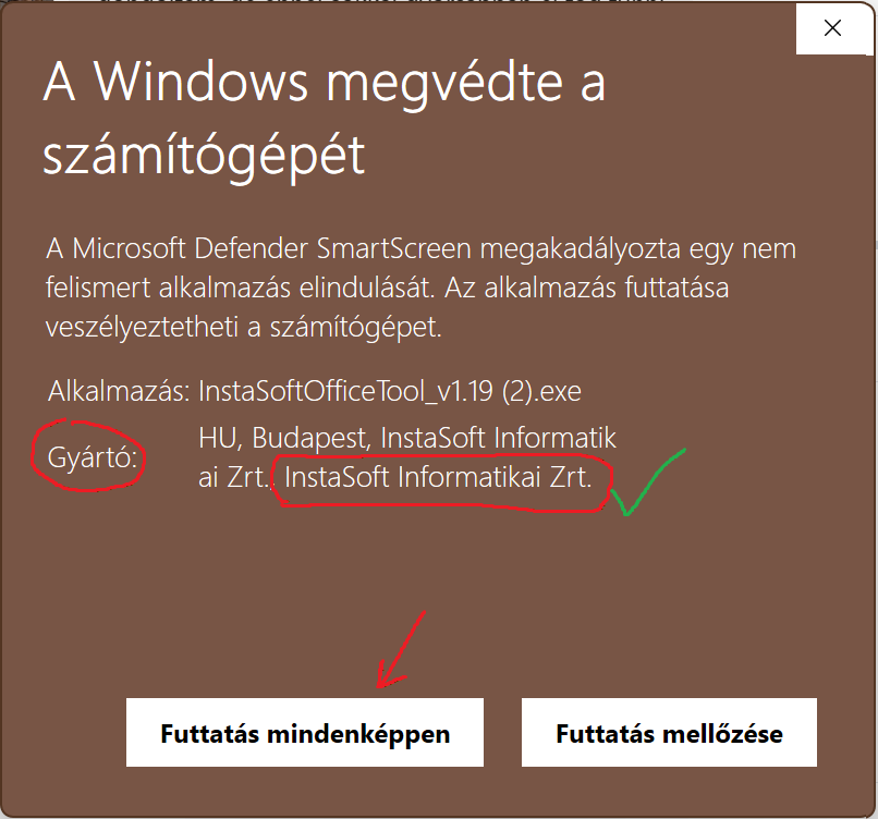 Futtatás mindenképpen